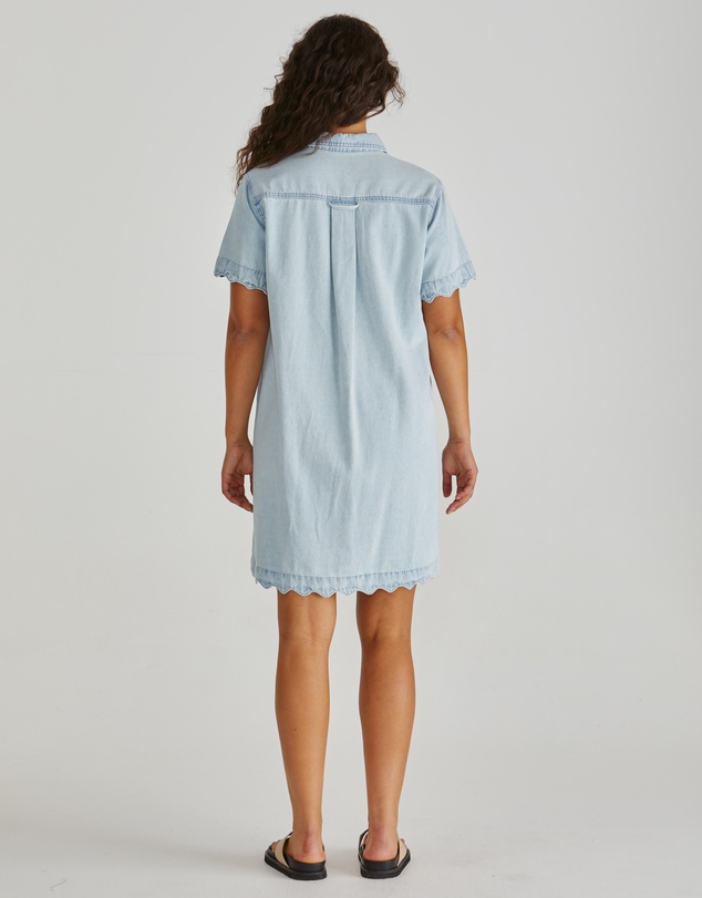 Sass - Vale Scalloped Denim Dress