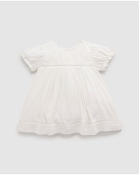 Purebaby - Embroidered Dress - Babies-Kids