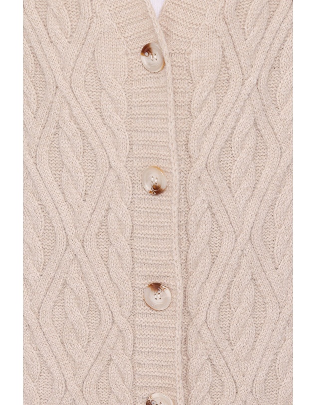 Petal & Pup - Becky Cable Coatigan - Beige