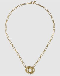 Ted Baker - Lola Double Logo Link Necklace