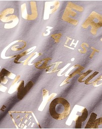 Superdry - Luxe Metallic Logo Relaxed Tee