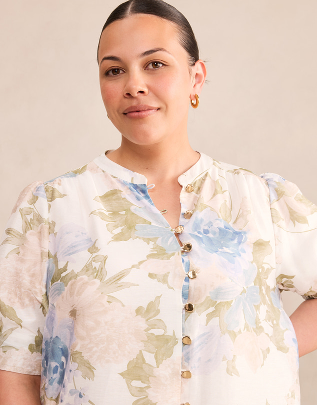 Forever New Curve - Tahlia Curve Tuck Detail Blouse