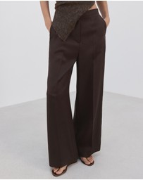 M.N.G - High-Waisted Lyocell Trousers