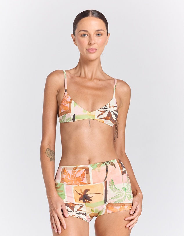 Poolside Paradiso - Florida Isola Bikini Top - Sunset