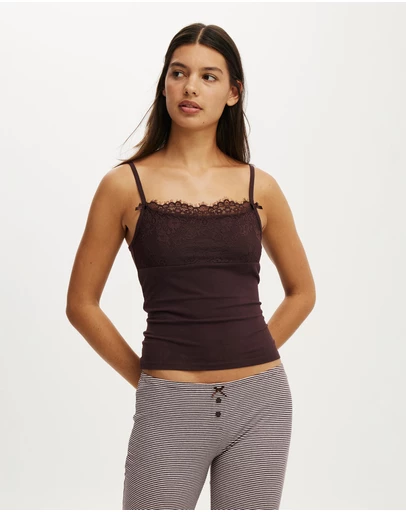 Cotton On Body - Dreamy Soft Lace Overlay Cami