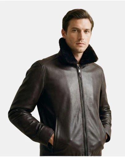 Henry Bucks - McKinnon Giancarlo Giannini Leather Shearling Jacket