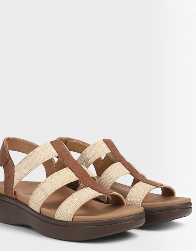 Vionic - Sabrina Flatform Sandal - Hazelnut Suede