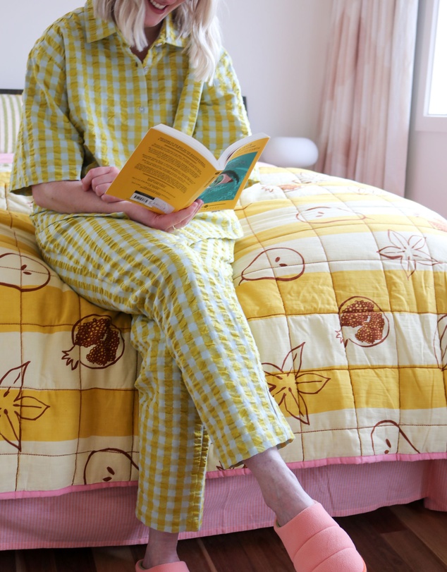 Mosey Me - Citrus Seersucker Pyjama Set