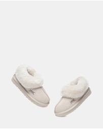 EVERAU - Australian Shepherd Ugg Kids Homey Slipper Cow Suede Upper House Shoes