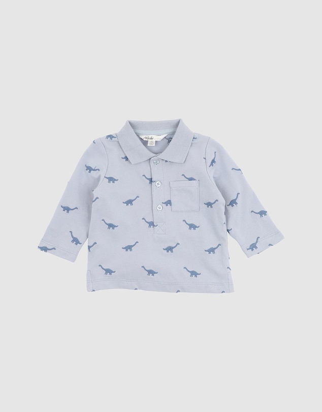 Bebe by Minihaha - Isaac Embroidered Dino Polo - Babies