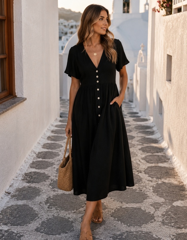 Esther & Co - Korbela Dress - Black