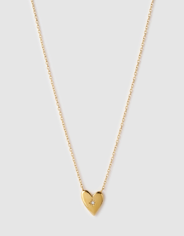 Arms Of Eve - Cupid Heart Necklace - Gold