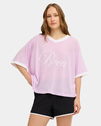 RVCA - Womens Frontline V-Neck T-Shirt