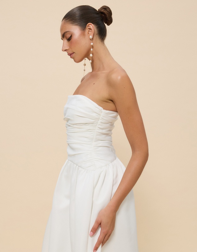 Revibe - Repaired CHANCERY Hazel Drop Waist Strapless Gown - AU 8