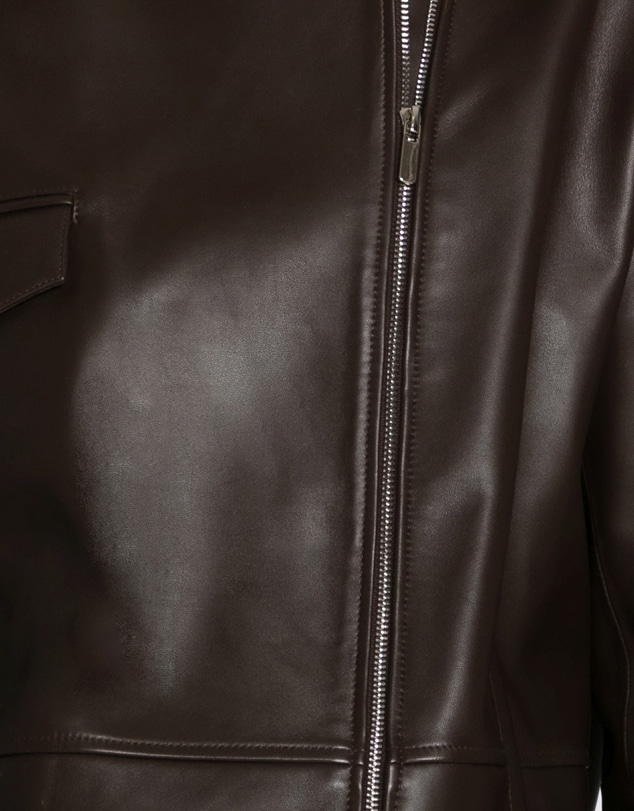Belle & Bloom - Desert Moon Leather Bomber Jacket