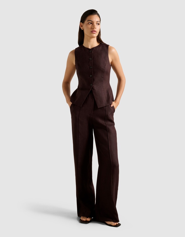 Forever New - Posey Linen Wide Leg Pants