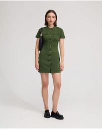 Oxford - Olive Knitted Mini Dress
