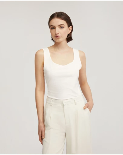 Oxford - Agatha Square Neck Tank