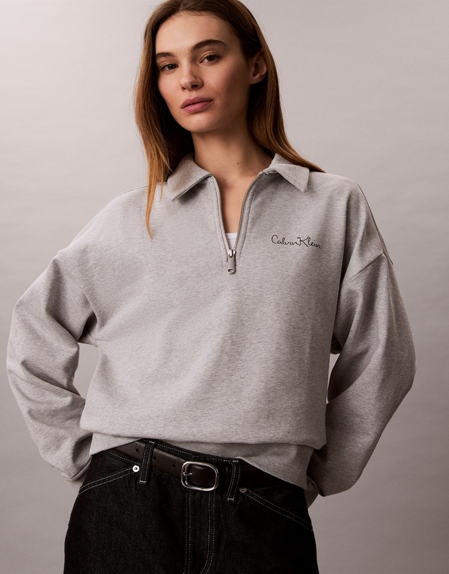 Calvin Klein Jeans - French Terry Relaxed Quarter Zip Sweatshirt