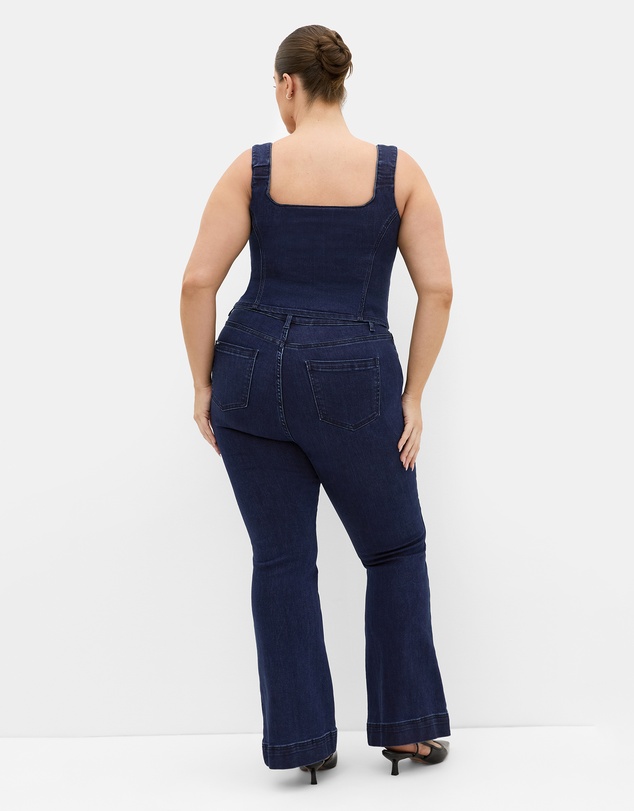 City Chic - Plus size Harley Fit Lara Bootleg Regular Jean - dark wash