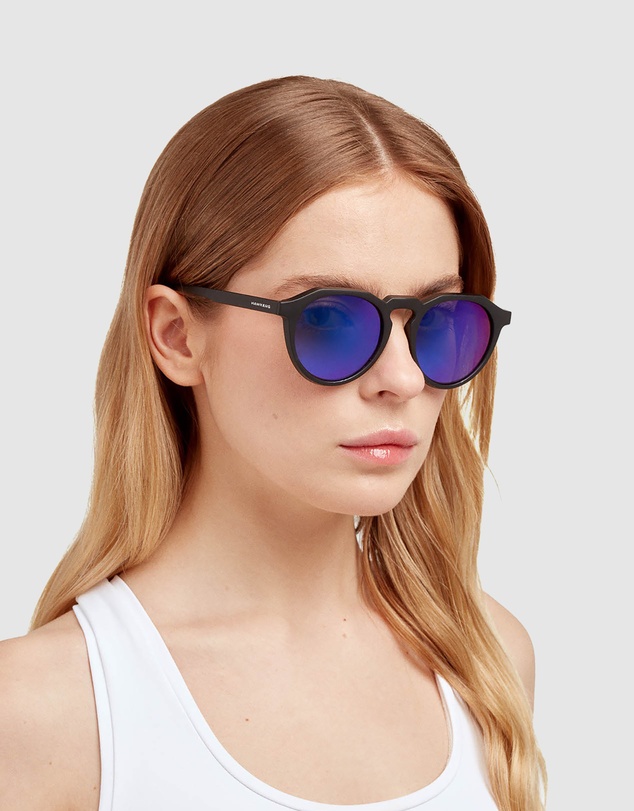 Hawkers Co - HAWKERS Black Blue Warwick Raw Sunglasses for Men and Women UV400