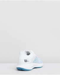 Wilson - Wilson Womens Kaos 3.0 Tennis Shoe White Omphalodes Niagara - White/White/Niagara