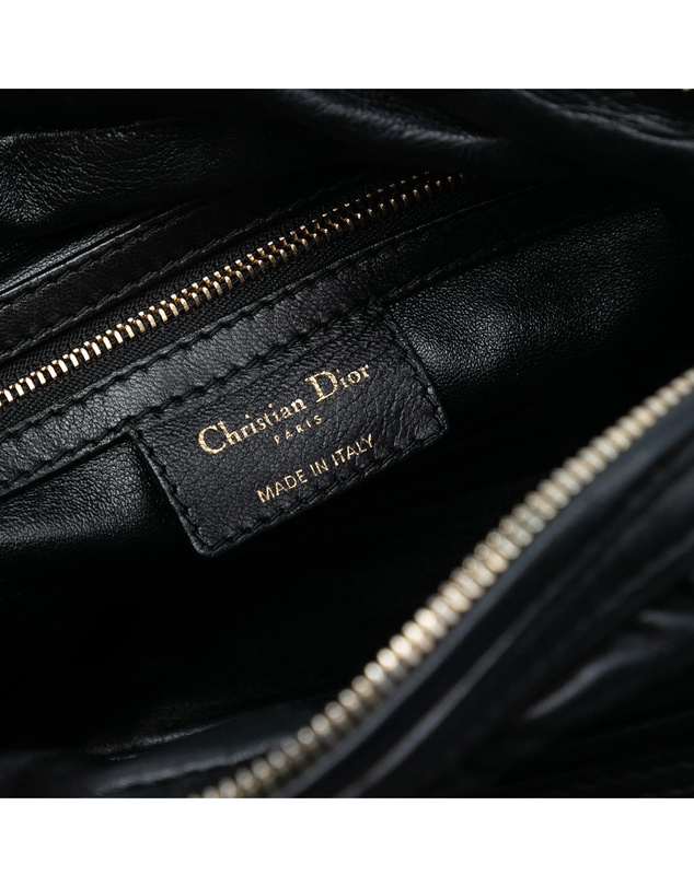 Pre-Loved by Azura Reborn - Pre-Loved Lambskin Cannage Gaufre Delices Shoulder Bag