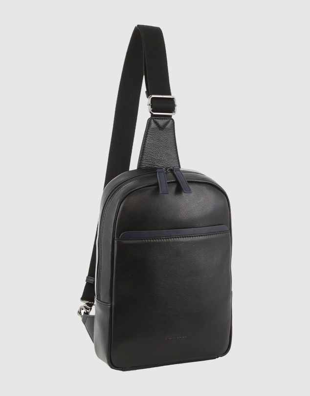 Pierre Cardin - Leather Cross-Body Bag with Shoulder Strap