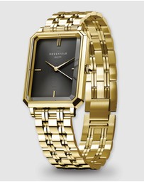 Rosefield - The Octagon XS - Gold With Black Dial