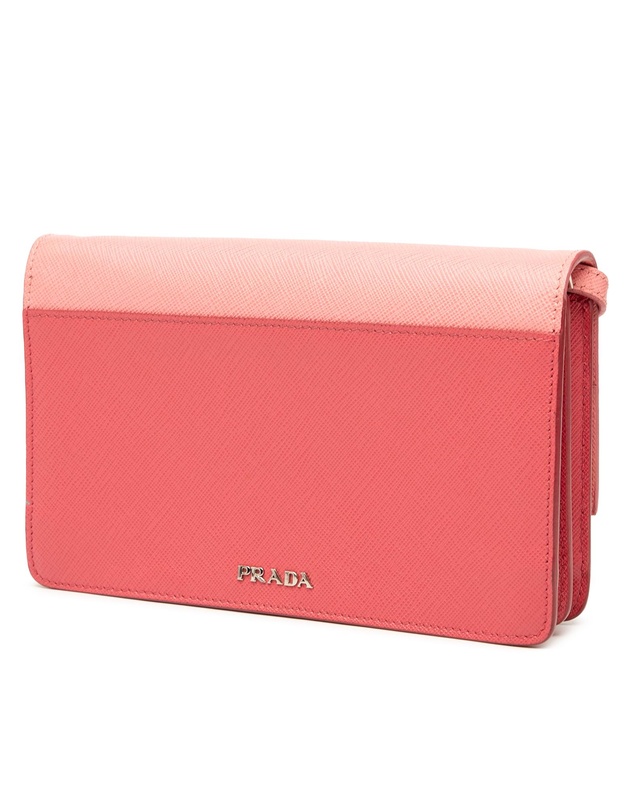 Pre-Loved by Azura Reborn - Pre-Loved Saffiano Turn Lock Wallet on Strap