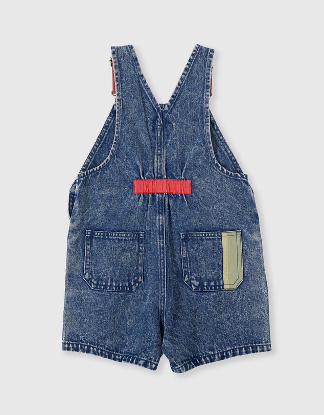 Goldie + Ace - Primary Pop Burton Denim Overalls - Babies-Kids