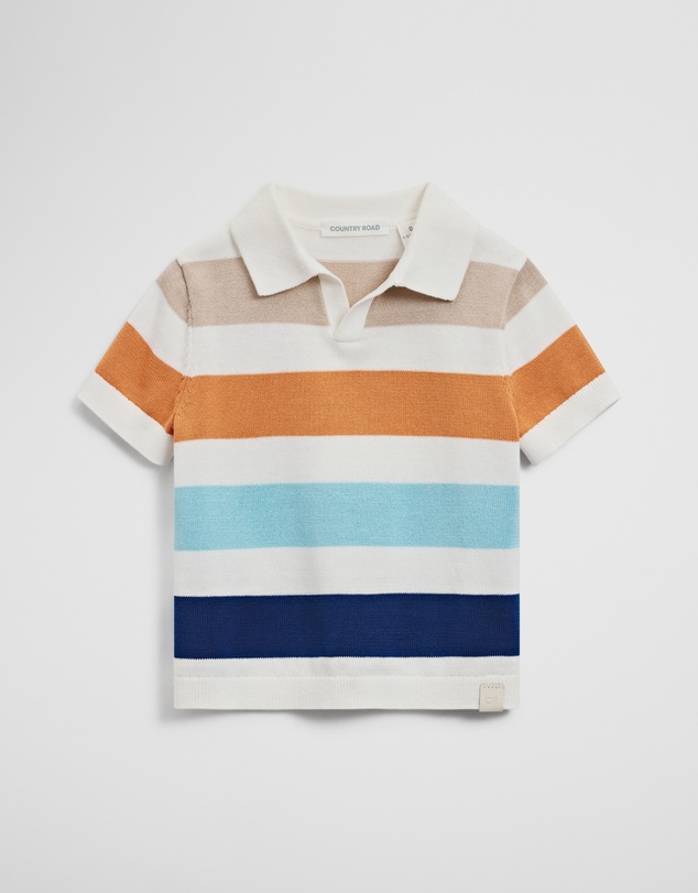 Country Road - Stripe Knit Polo