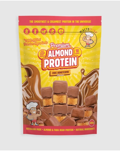 Macro Mike - Choc Honeycomb Premium Almond Protein - 400g