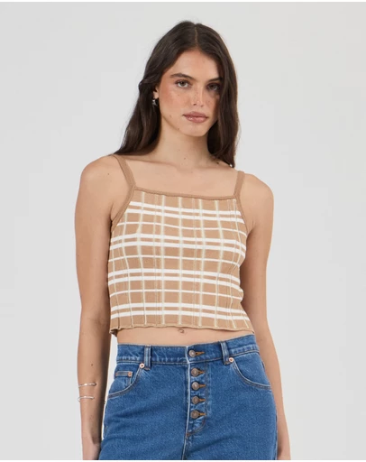 Rolla's - Daybreak Knit Tank Check