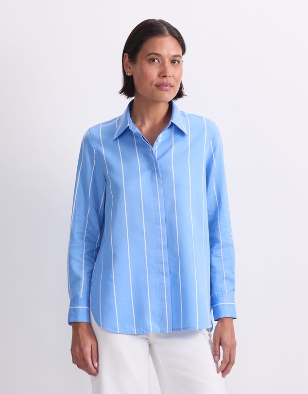 Sportscraft - Hannah Stripe Cotton Silk Shirt