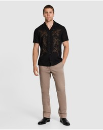 Tarocash - Kota Embroidered Linen Shirt