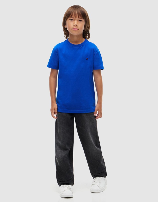 Tommy Hilfiger - Flag Embroidery Jersey T-Shirt - Teens