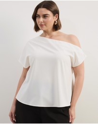 Atmos&Here Curvy - Willow Off Shoulder Top