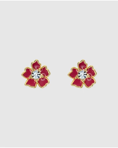 Ted Baker - PETI: Painted Flower Stud Earrings