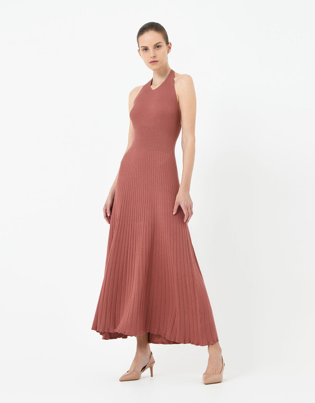 Forcast - Akaroa Halter Neck Knit Dress