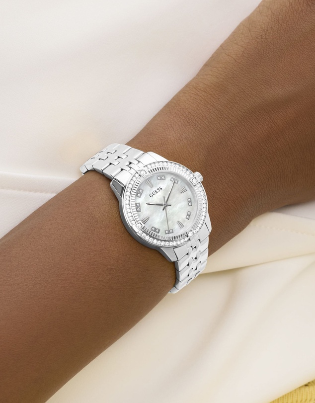 GUESS - GUESS Ladies Silver-Tone Analogue Watch