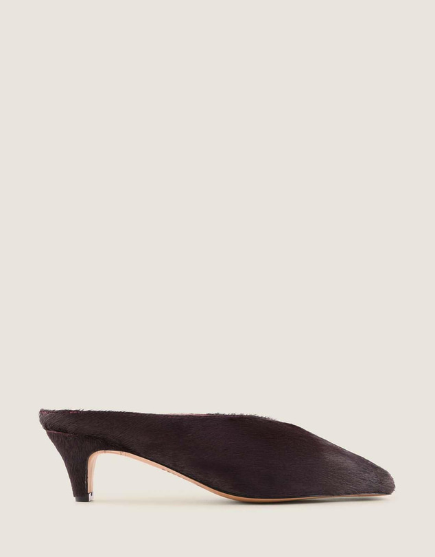 Shelly Shen - Cosmo Low Heels Burgundy
