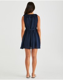 Sass - Belen Ruffled Neck Mini Dress
