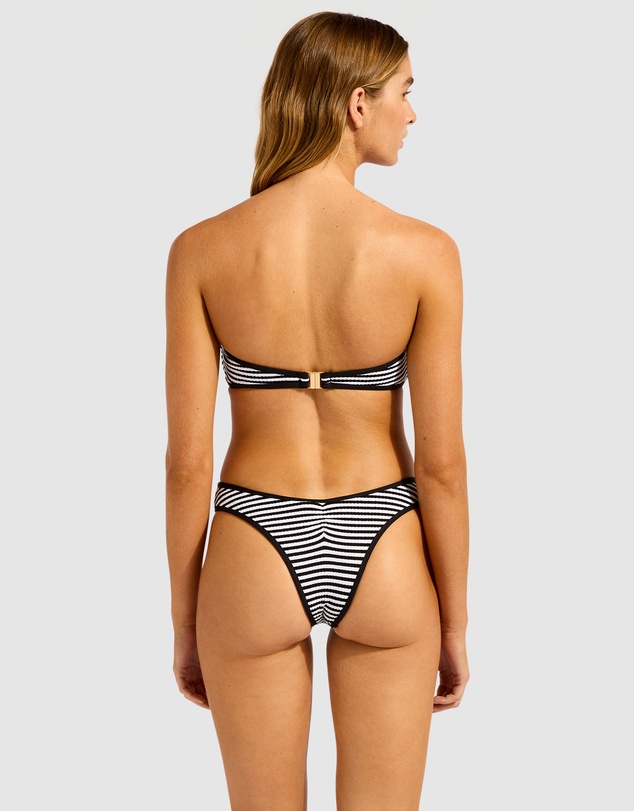 Seafolly - Clubhouse Zip Front Bandeau Bikini Top