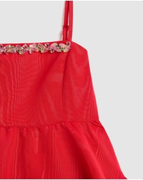 Bardot Junior - Charlotte Trim Mini Dress - Kids-Teens