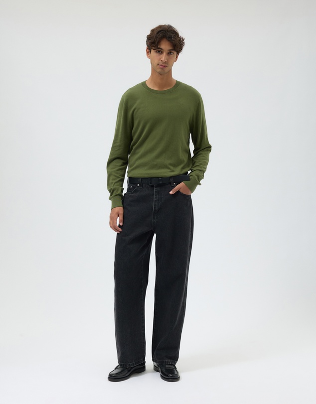 AERE - Lightweight Organic Cotton Crew Neck Knit Jumper