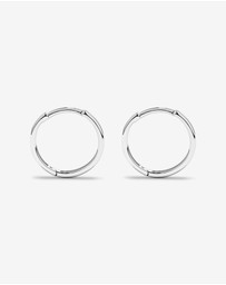 Michael Hill - 13.5mm Large Polished Huggie Earrings in Sterling Silver