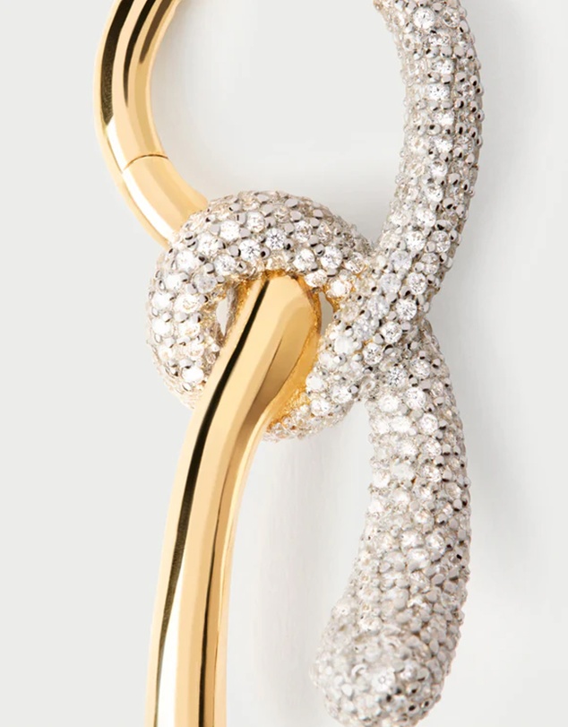 PDPAOLA - Pavé Twist Hoops