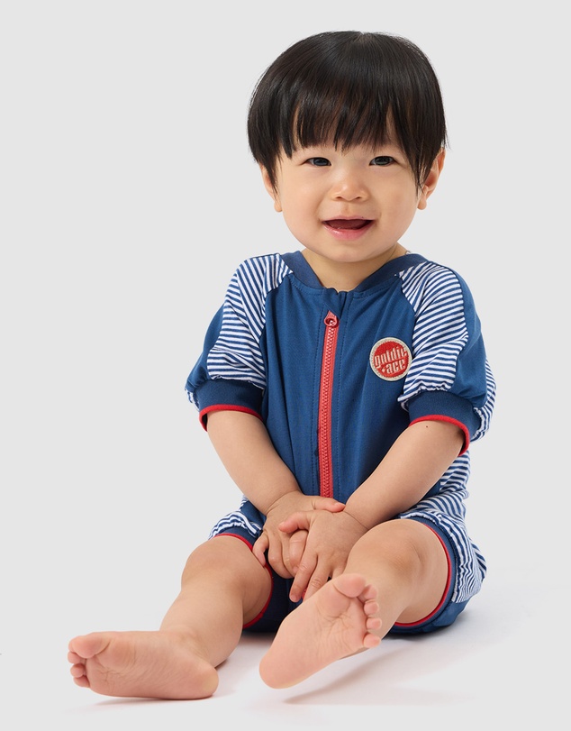 Goldie + Ace - Stripe Relaxed Romper - Babies