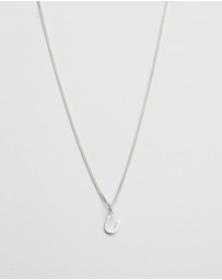 Kirstin Ash - U Outline Initial Necklace